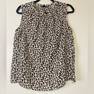 Banana Republic Leopard Print Sleeveless Top
